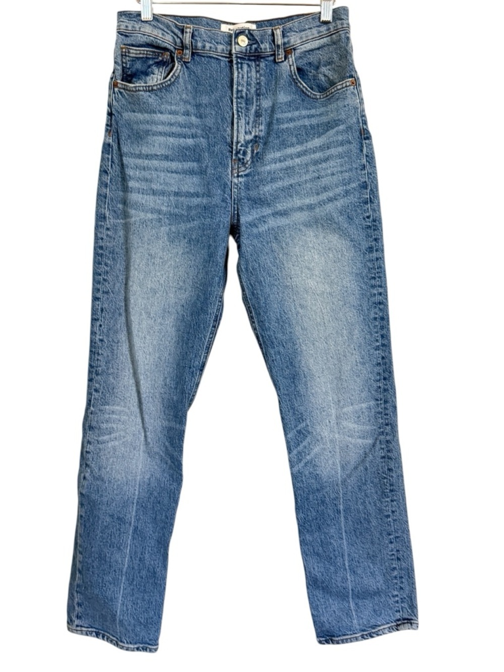 Reformation Liza Ultra High Rise Straight Jeans Women’s 29 Blue Denim High Waist